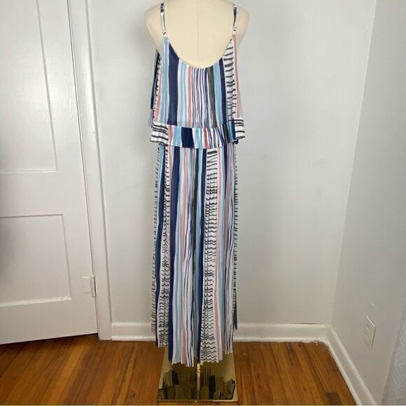 Lane Bryant‎ Striped Maxi Dress Size 14/16 Casual Travel Beachy Resort Sundress - Picture 3 of 15